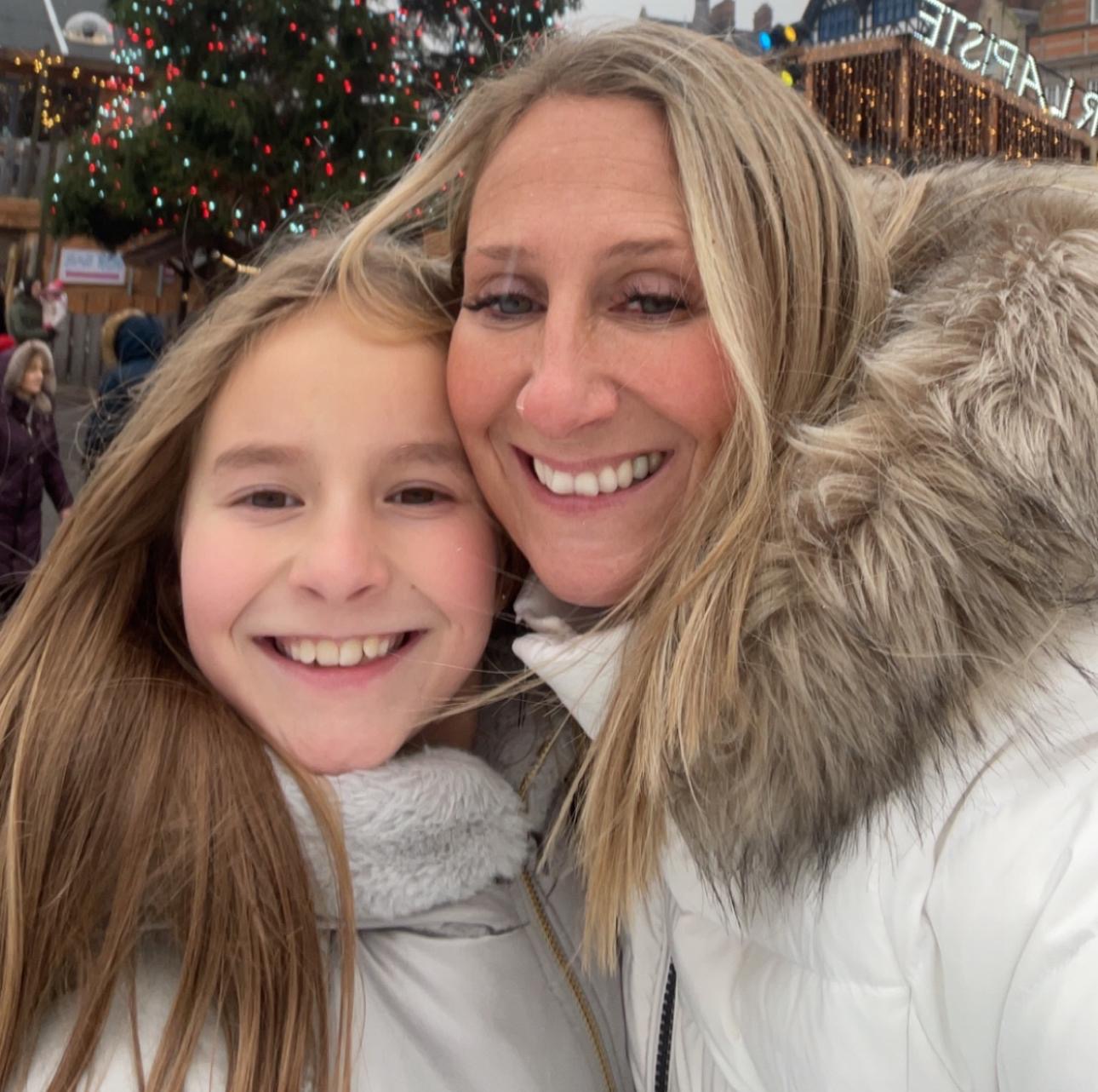 Shurelle, Owner of Pink Painter, with her daughter Katie